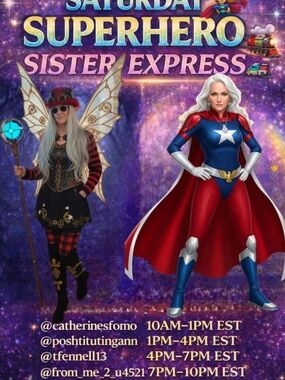 SATURDAY SUPERHERO's SISTER' EXPRESS! 15 Secs & Green to Be Seen!!! 🩷💜🩵💚❤️